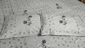 New Grey Bedsheet With Free One Pair 🧦😉