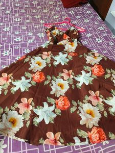 Strappy Floral Print Maxi Dress