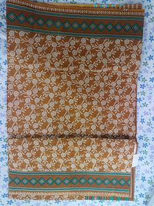 Pure Cotton Saree, In Daek Brown Colour. Best Quality And Not Used Before. Comes With Blouse Piece