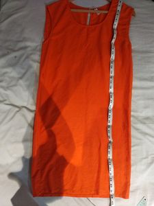 Beautiful Orange Dress And Short