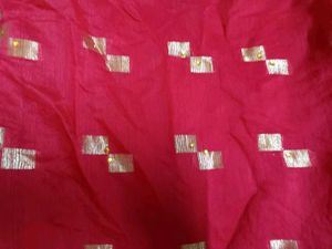 Elegant Red Festive Kurti with Golden Foil Print