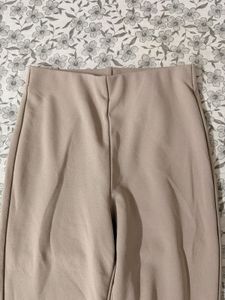 H&amp;M Fitted Beige Flared Leggings