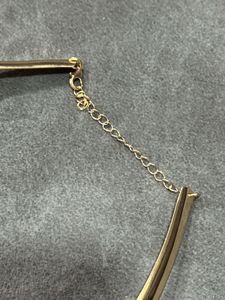 gold tone collar necklace