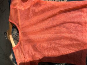 Elegant Coral &amp; Gold Party Dress