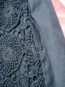 Navy Blue Pattern Dress