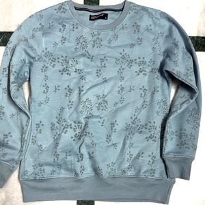 Stylish Blue Printed Sweater