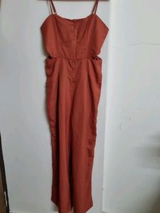Rust Cutout Jumpsuit