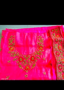 Brand New Semi Stitched Kundan Work Lahenga Choli