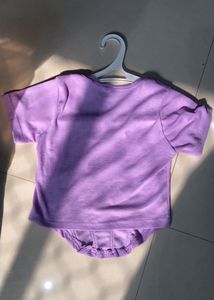 LAVENDER RIBBED CROP TOP💜