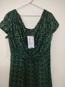 Green Sequin Midi Dress