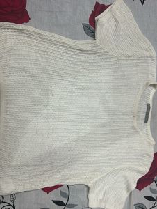 White Knit Top