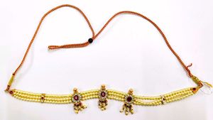 Pearl &amp; Gemstone Beaded Choker 10&#34;