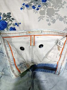 Distressed Light Wash Jeans