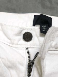 H&amp;M White Slim Pants