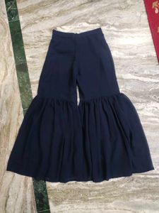 Navy Blue Sarara With Dupatta