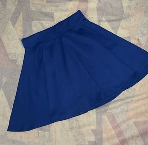 Blue Skater Skirt