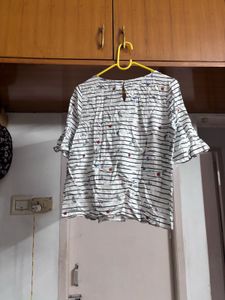 “Bare Denim” Casual Top