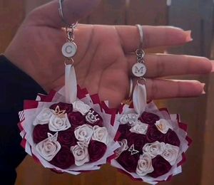 Rose Bouquet Keychain