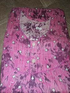 i sale nighty cotton &amp; tericoat material night
