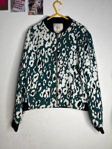 ZARA TRF // Leopard Print Bomber Jacket