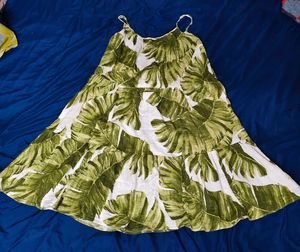 H&amp;M Leaf Print Sundress