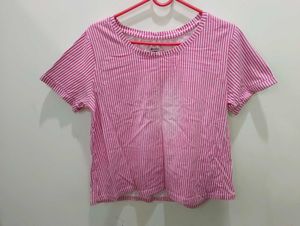 Striped Short Sleeve Top