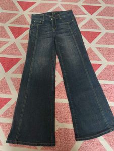 Wide Leg Denim Jeans