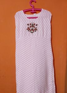 Embroidery kurti With Shrug