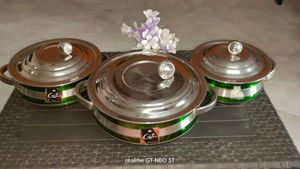Dinner Stainless Steel Vessels Set Of 3