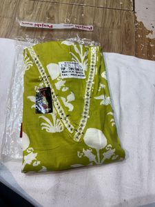 Green Dress Material
