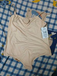 Peach Tank Top with Floral Detail