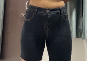 Denim Bermuda Shorts