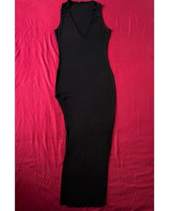 Shein Black Slit Party Dress