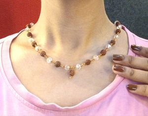 🔱 Rudraksha & Crystal Bead Jewelry