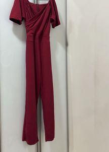 Maroon Casual Jumpsuit