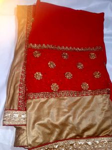 Gullabi Sareee😍 Amezing Partywear Saree