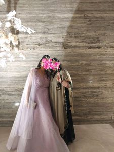 Lavender Mesh Gown