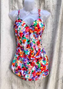 35119. Floral One Piece Swimsuit