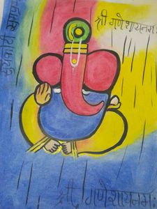 Ganpati Bappa Beautiful Painting