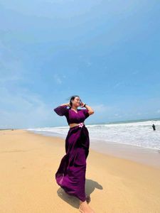 Purple One Piece Gown