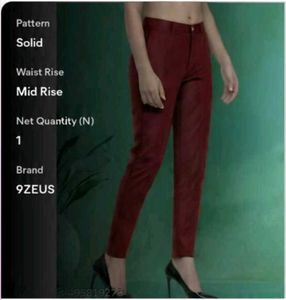 Maroon Casual Pants