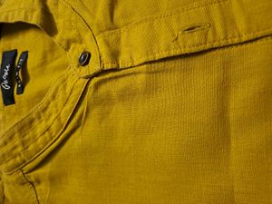 Men Slim Fit Cotton Linen Shirt