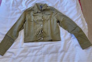Olive Green Denim Jacket