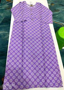 Low Price Purple Printed Kurta Dupatta