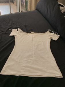 H&amp;M, white T-shirt,