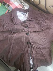 Brown Button-Down Jacket