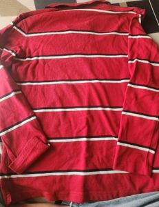 Striped Red Polo Shirt