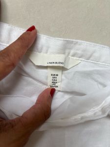 H&amp;M White Lace Skirt