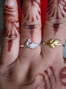 Peacock Design Ring Silver