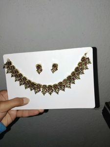 Golden Oxidized Necklace